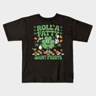 Saint Paddys Irish Weed Marijuana THC St Patrick Day Kids T-Shirt