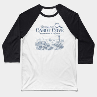 Cabot Cove Murder Capital of the World Baseball T-Shirt