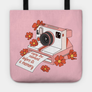 Enjoy the Moment Polaroid Tote