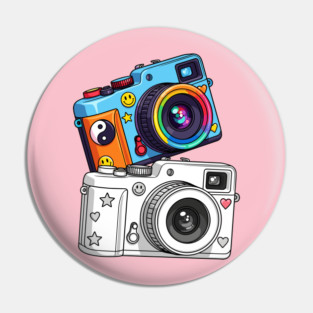 Kawaii Retro Cameras Pin