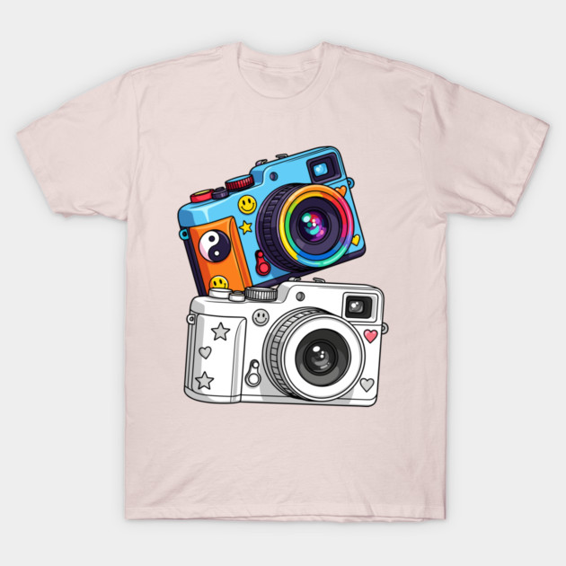 Kawaii Retro Cameras T-Shirt by enrynz
