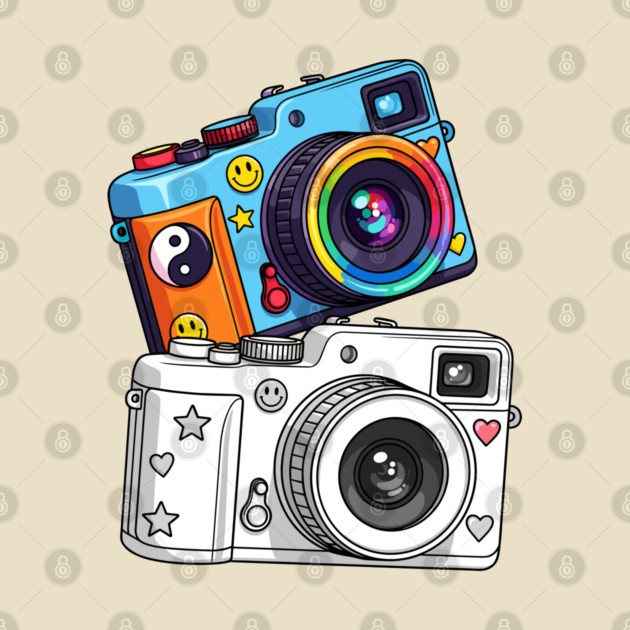Kawaii Retro Cameras by enrynz