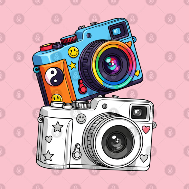 Kawaii Retro Cameras by enrynz