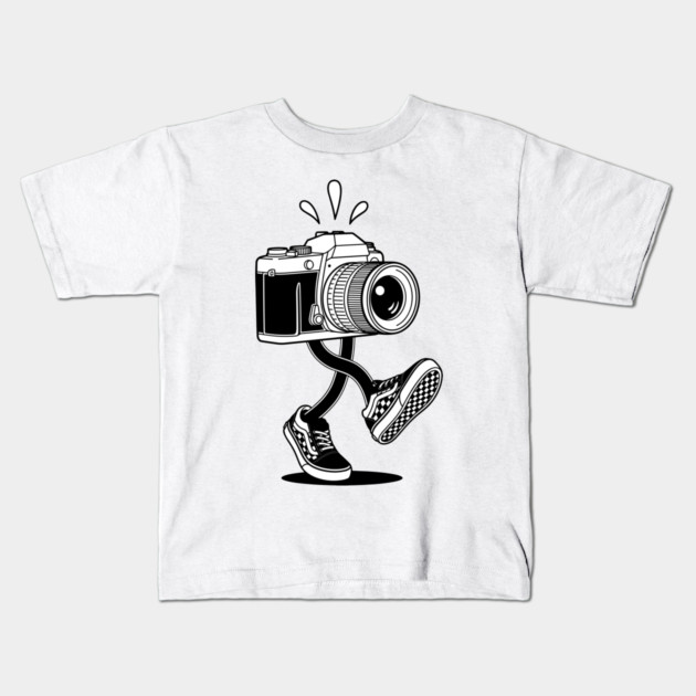 Groovy Retro Camera Kids T-Shirt by enrynz