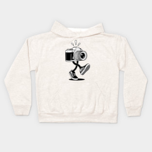 Groovy Retro Camera Kids Hoodie