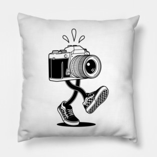 Groovy Retro Camera Pillow