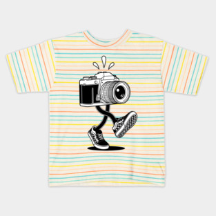 Groovy Retro Camera Kids T-Shirt
