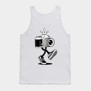 Groovy Retro Camera Tank Top