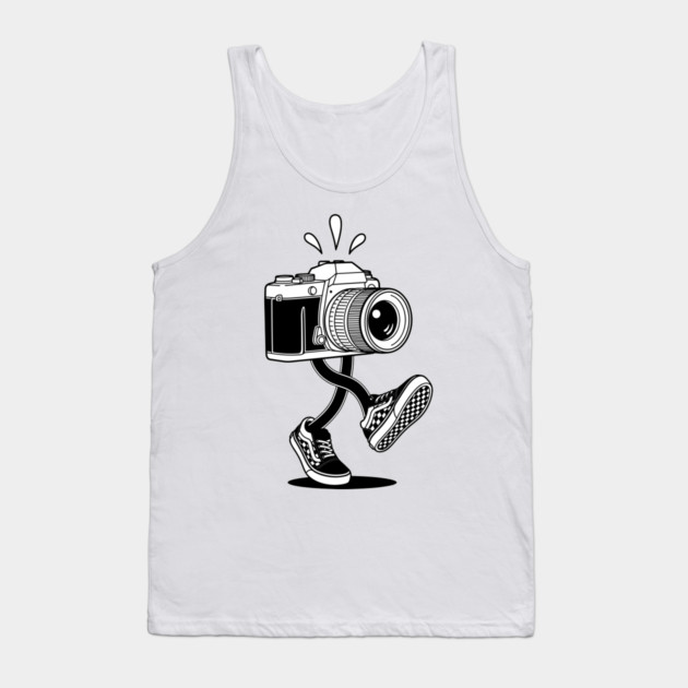 Groovy Retro Camera Tank Top by enrynz