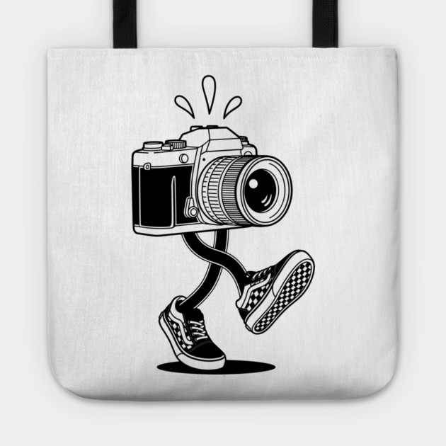 Groovy Retro Camera Tote by enrynz