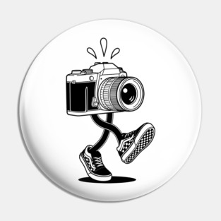 Groovy Retro Camera Pin