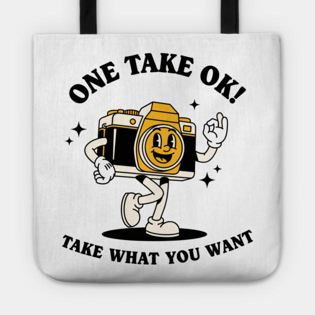 One Take OK! Sassy Cartoon Camera Tote by enrynz