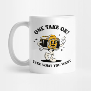 One Take OK! Sassy Cartoon Camera Mug