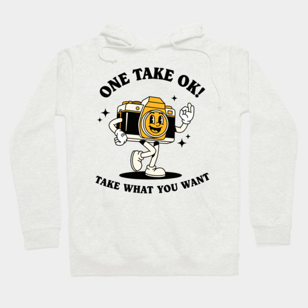 One Take OK! Sassy Cartoon Camera Hoodie by enrynz
