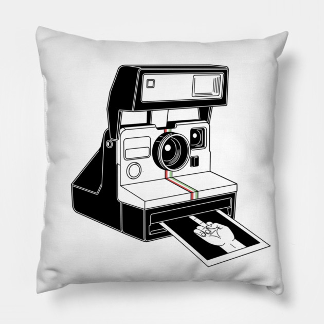 Middle Finger Shot Pillow by enrynz