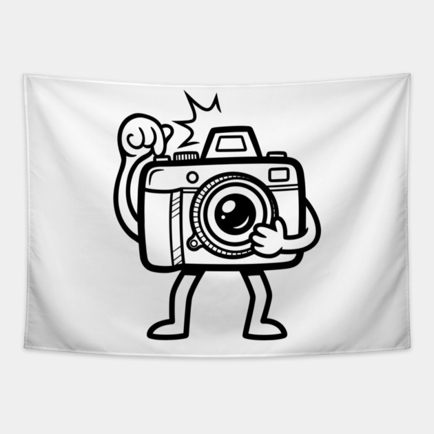Selfie Camera Tapestry by enrynz