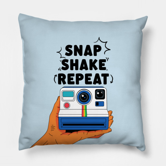 Snap Shake Repeat Pillow by enrynz
