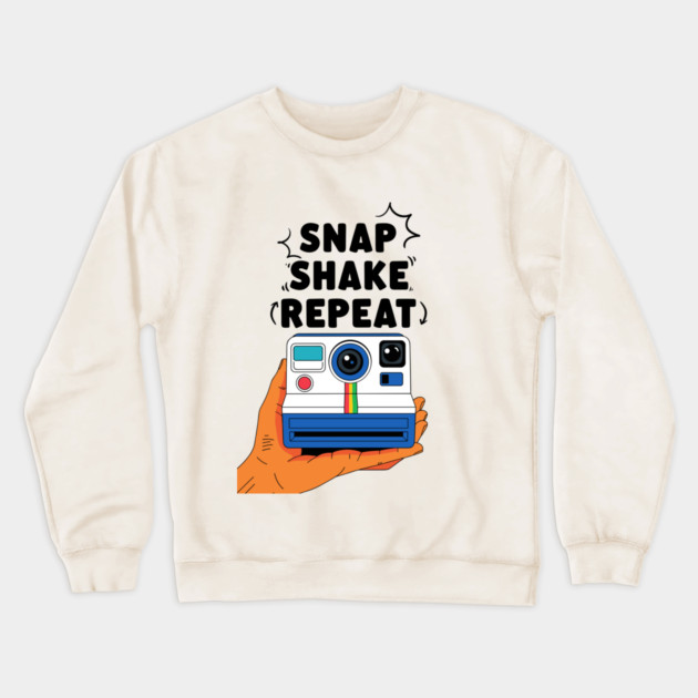 Snap Shake Repeat Crewneck Sweatshirt by enrynz