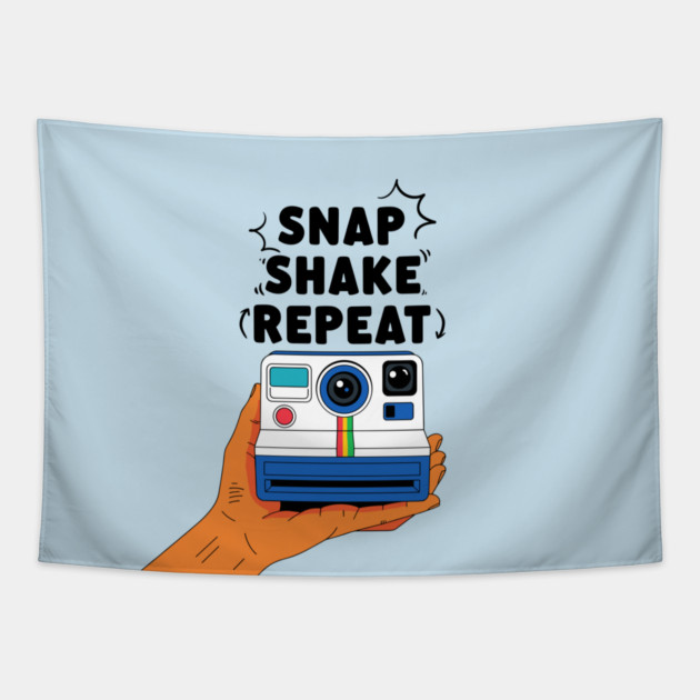 Snap Shake Repeat Tapestry by enrynz