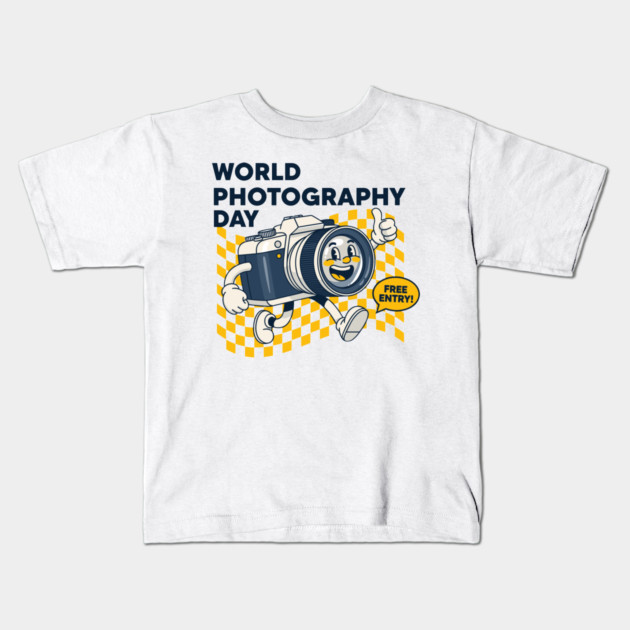World Photography Day Kids T-Shirt by enrynz