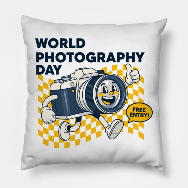 World Photography Day Pillow by enrynz