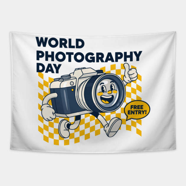 World Photography Day Tapestry by enrynz