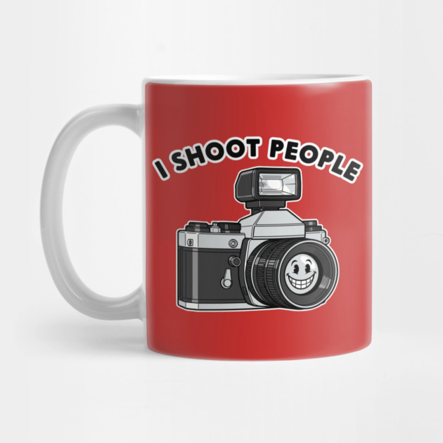 'I Shoot People' Vintage Camera Pun by enrynz