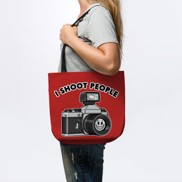 'I Shoot People' Vintage Camera Pun by enrynz