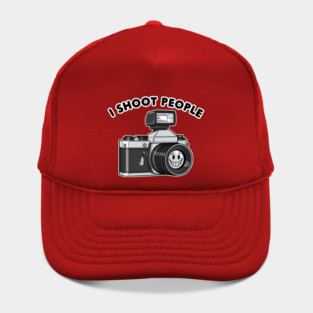 'I Shoot People' Vintage Camera Pun Hat
