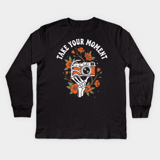 Take Your Moment Kids Long Sleeve T-Shirt by enrynz