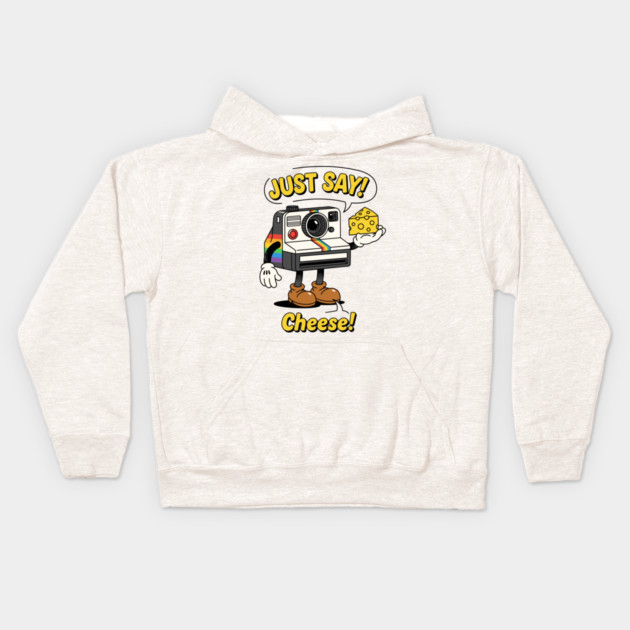 Just Say Cheese! Kids Hoodie by enrynz