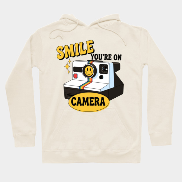 Smile You're on Camera Hoodie by enrynz