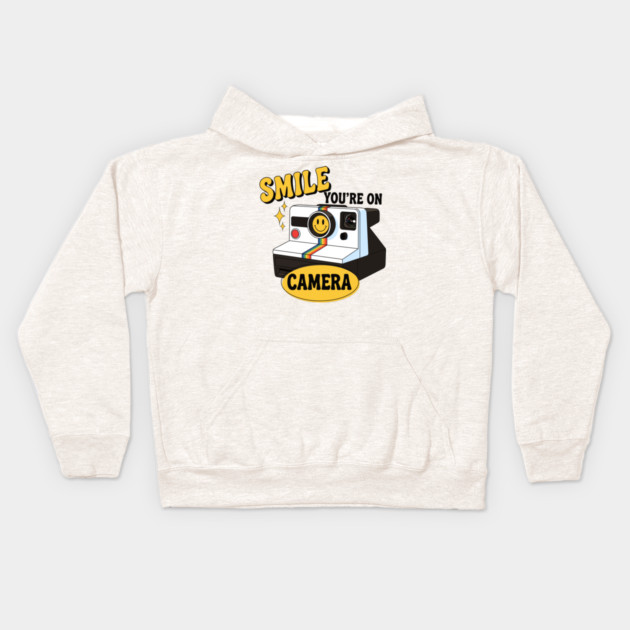 Smile You're on Camera Kids Hoodie by enrynz