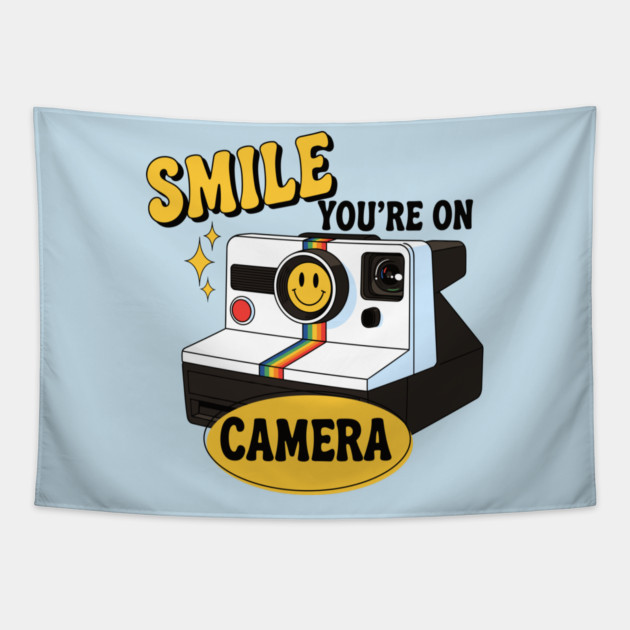 Smile You're on Camera Tapestry by enrynz