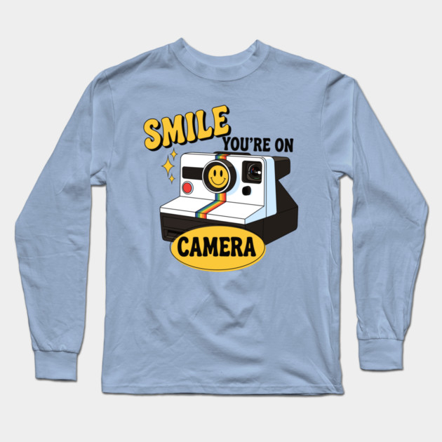 Smile You're on Camera Long Sleeve T-Shirt by enrynz