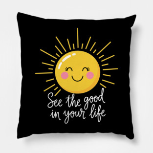 Smiling Sun: Spread Positivity Pillow