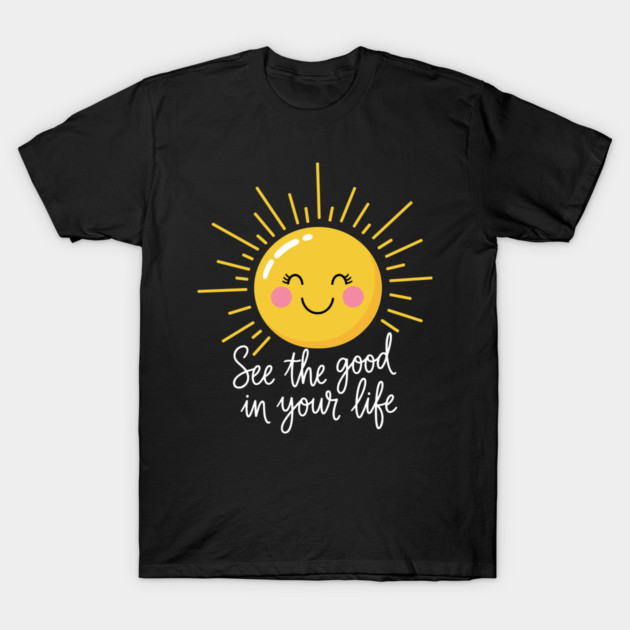 Smiling Sun: Spread Positivity T-Shirt by enrynz