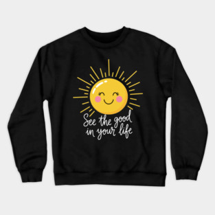 Smiling Sun: Spread Positivity Crewneck Sweatshirt