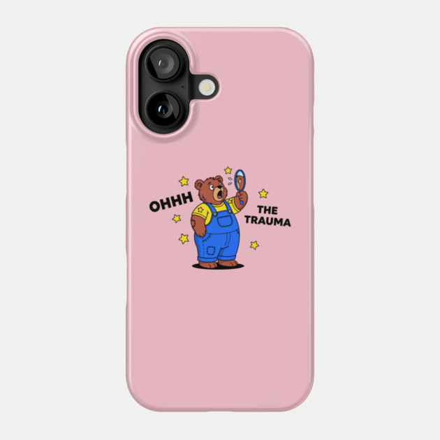 Traumatized Teddy Bear Phone Case by enrynz