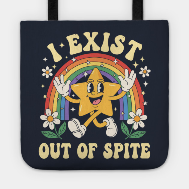 Sarcastic Star Rainbow Tote by enrynz
