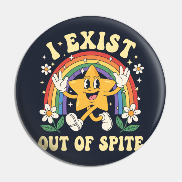 Sarcastic Star Rainbow Pin by enrynz