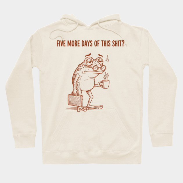 Stressed Frog: Monday Blues Hoodie by enrynz