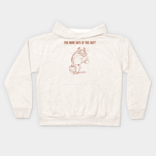 Stressed Frog: Monday Blues Kids Hoodie