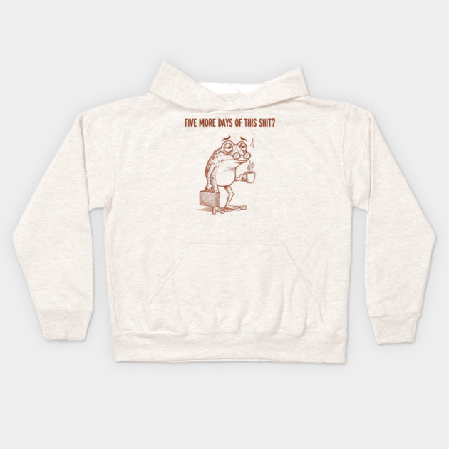 Stressed Frog: Monday Blues Kids Hoodie by enrynz