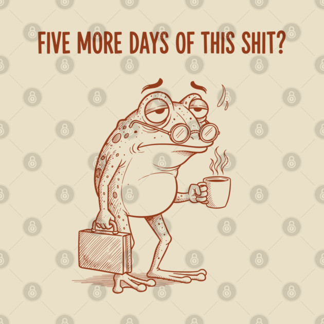 Stressed Frog: Monday Blues by enrynz