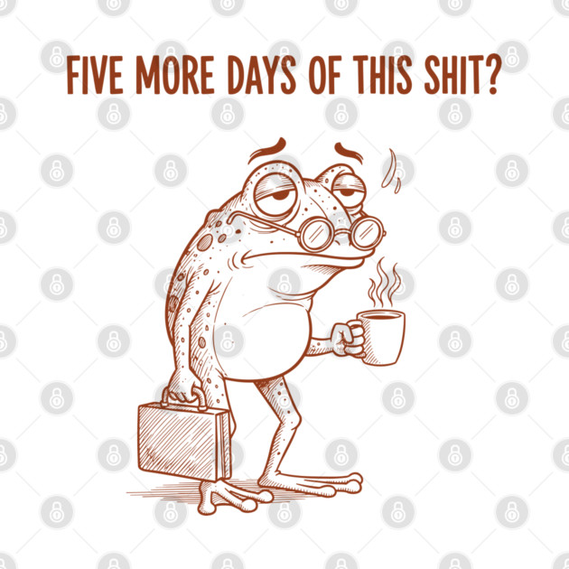 Stressed Frog: Monday Blues by enrynz
