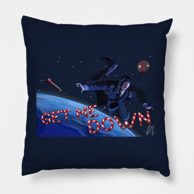 Santa Claus The Movie: B.Z. Floats Away Pillow by 51Deesigns