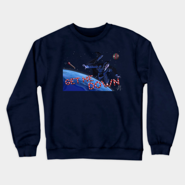 Santa Claus The Movie: B.Z. Floats Away Crewneck Sweatshirt by 51Deesigns