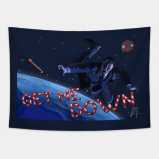 Santa Claus The Movie: B.Z. Floats Away Tapestry