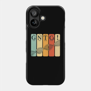 dna genetics periodic table elements biologist retro genetic Phone Case